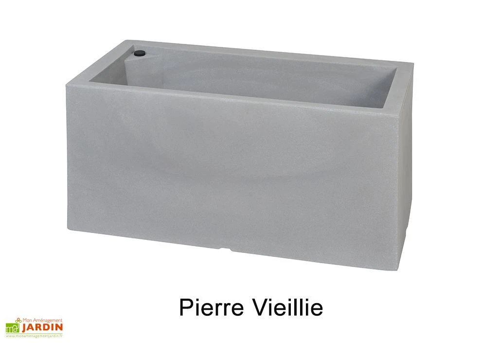 Jardinière Rectangulaire En Polyéthylène Atlantis 80 Cm (pls Coloris) – Image 2