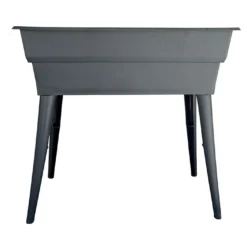 Jardinière Calipso Maxi Basic 40L + Pieds Amovibles – Grise