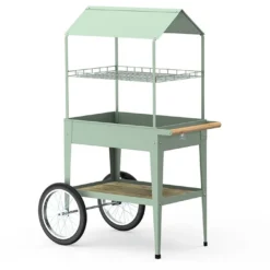 Potager Sur Pieds Avec Roues Et Toit 75 X 50 X 150 Cm – Urban Expert
