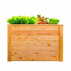 Jardinière En Bois De Mélèze Bac Potager 100 X 65 X 66 Cm