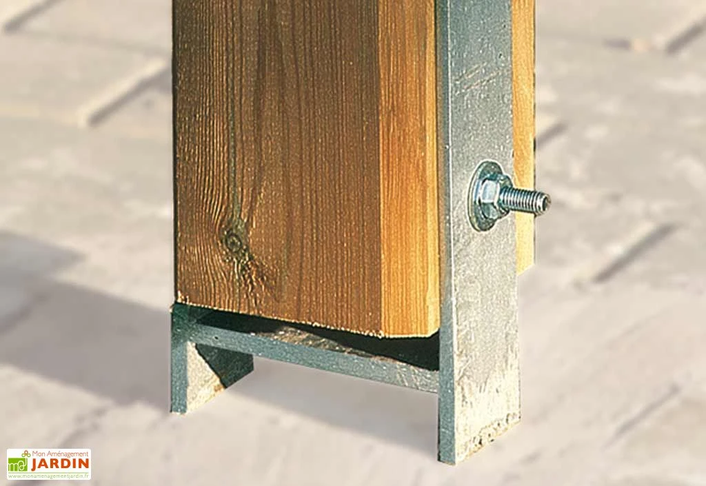 Kit 8 Ancrages En H 12x12 Pour Carport Master Duo XL +