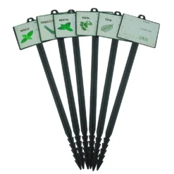 Mikado Lot De 6 Jalons Pour Semis Aromates Avec étiquettes – 45 Cm