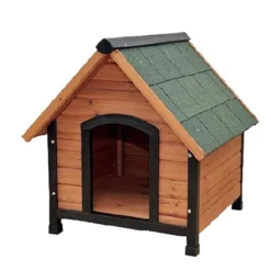 Niche Pour Chien En Bois Traité + Toiture En Shingle