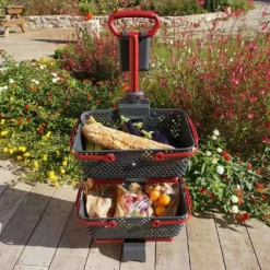 Chariot à Roulettes Avec Paniers De Récolte 15 L - Kajo