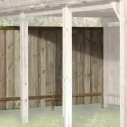 Paroi Arrière Pour Carport Bois Optima (270x181)