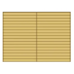 Paroi Avant/Arrière Pleine Pour Carport Modulable Solid 5x5m