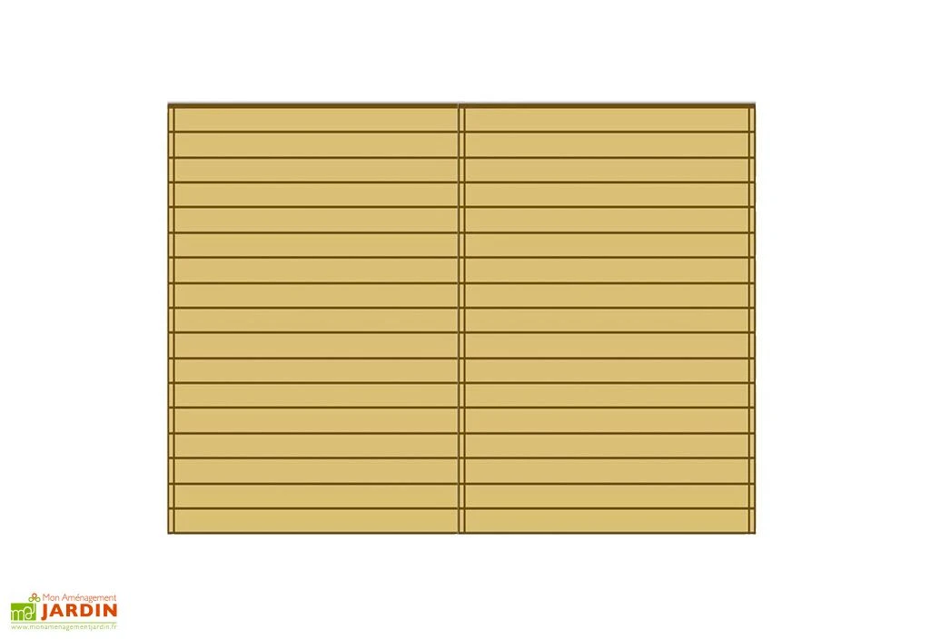 Paroi Avant/Arrière Pleine Pour Carport Modulable Solid 5x5m