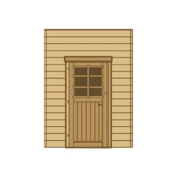 Paroi Latérale Avec Porte Pour Carports Modulables Solid