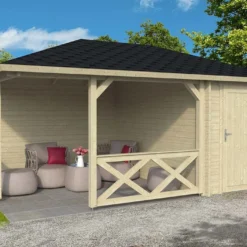 Pavillon De Jardin En Bois D’épicéa Brut Alfred – 14,39 M²