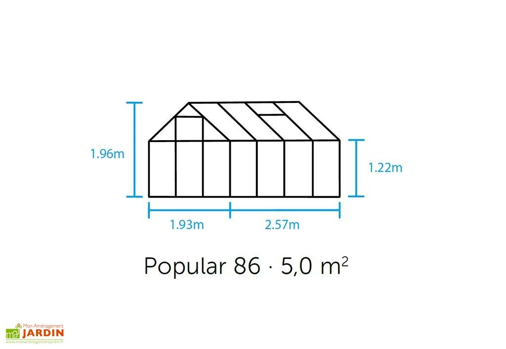 Halls Serre De Jardin En Aluminium Et Verre Trempé Popular 86 - 5 M² – Image 5
