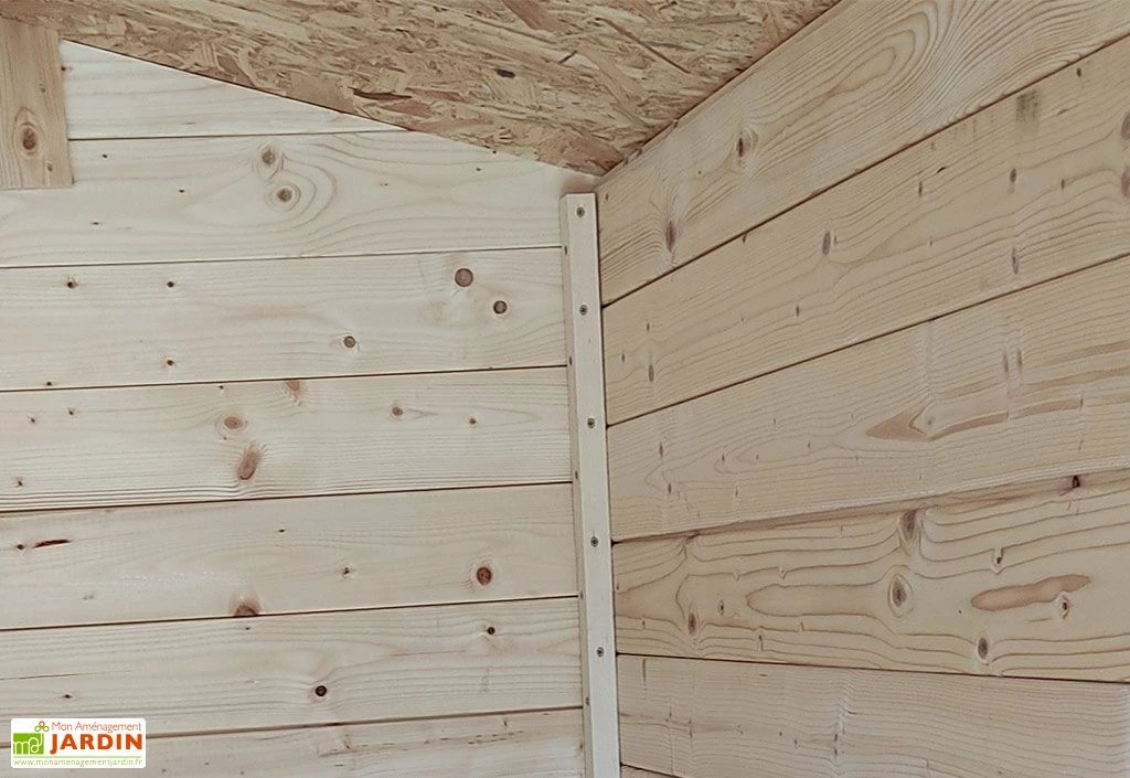 Abri De Jardin En Bois Brut 3,9 M² 16 Mm - Gaeta – Image 2