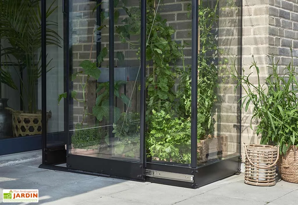 Halls Serre De Jardin Adossée En Verre Trempé Qube Lean-to 24 – 0,8 M² – Image 3