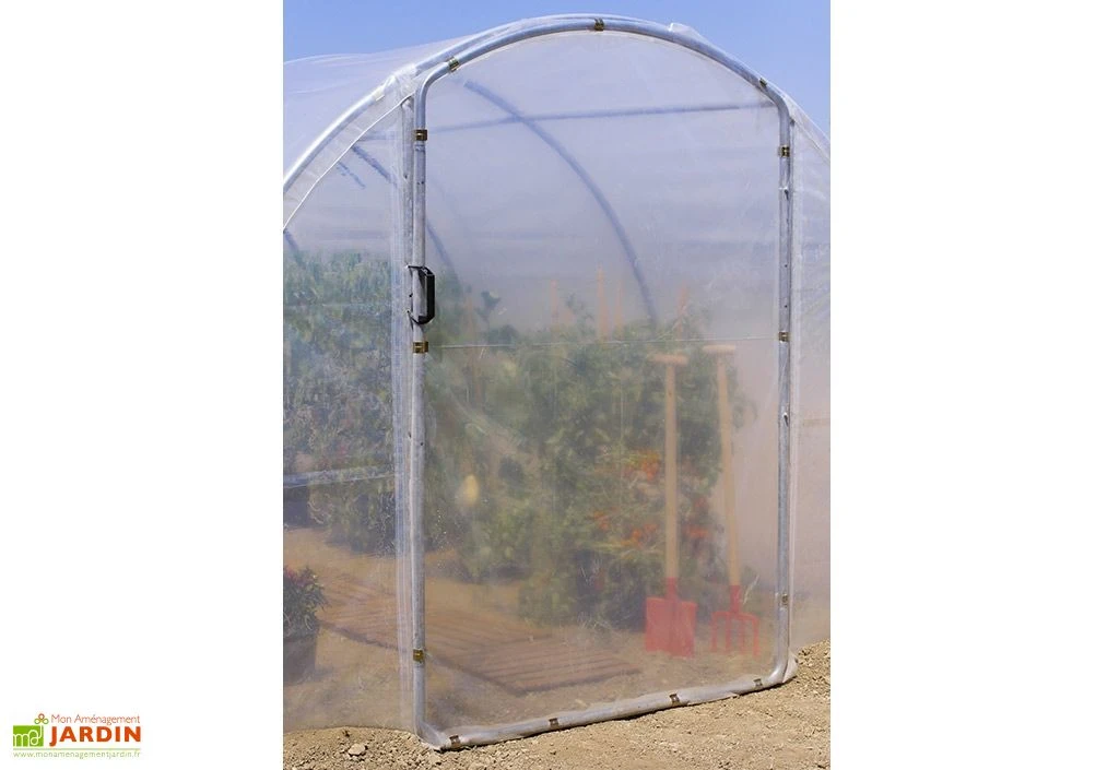 Porte Pour Serre De Jardin Tunnel Richel Pied Droit 3 M