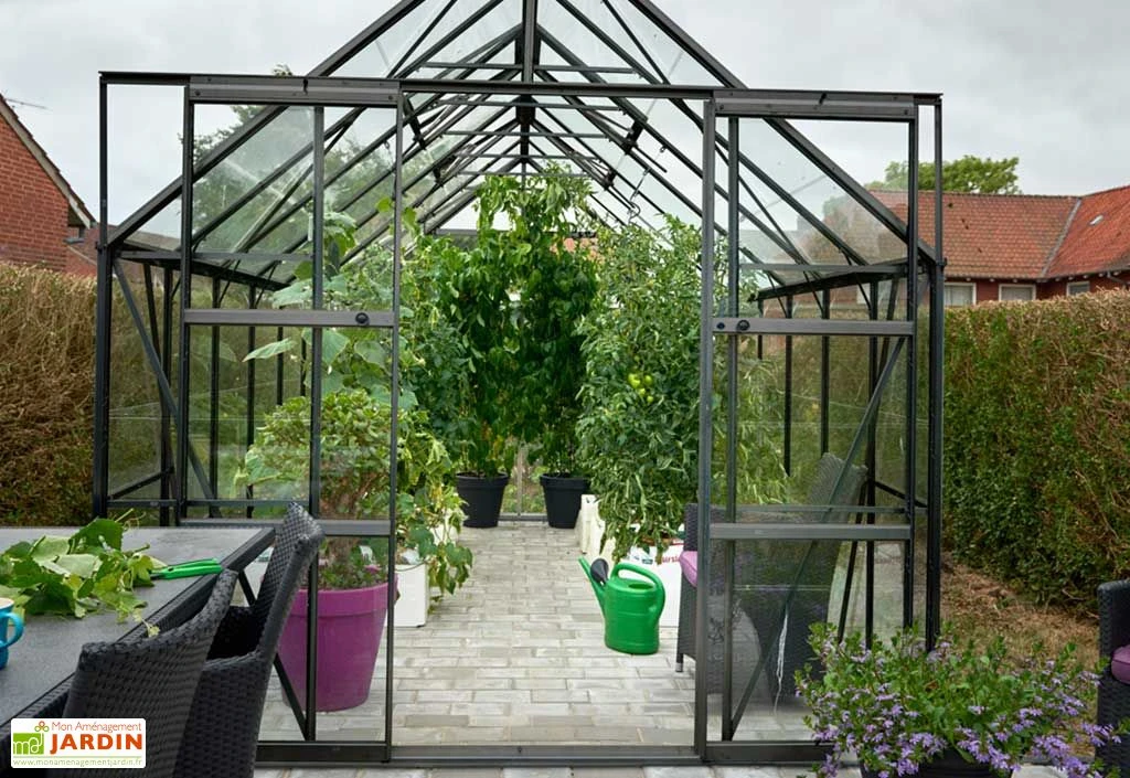 Halls Serre De Jardin En Aluminium Et Verre Trempé Magnum 148 – 11,5 M² – Image 2