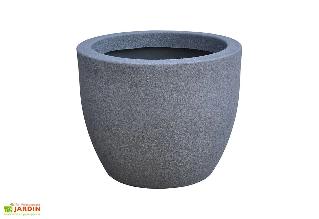 Roto Pot De Fleurs Extérieur En Polyéthylène Et Bois Ø30 X 25 Cm Rumba S