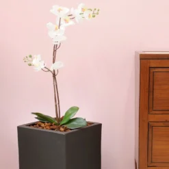 Pot De Fleurs En Polyéthylène Atlantis – 30 X 30 X 47 Cm