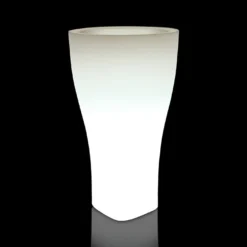Pot De Fleurs Lumineux En Polyéthylène Domus – Ø 48 X 85 Cm