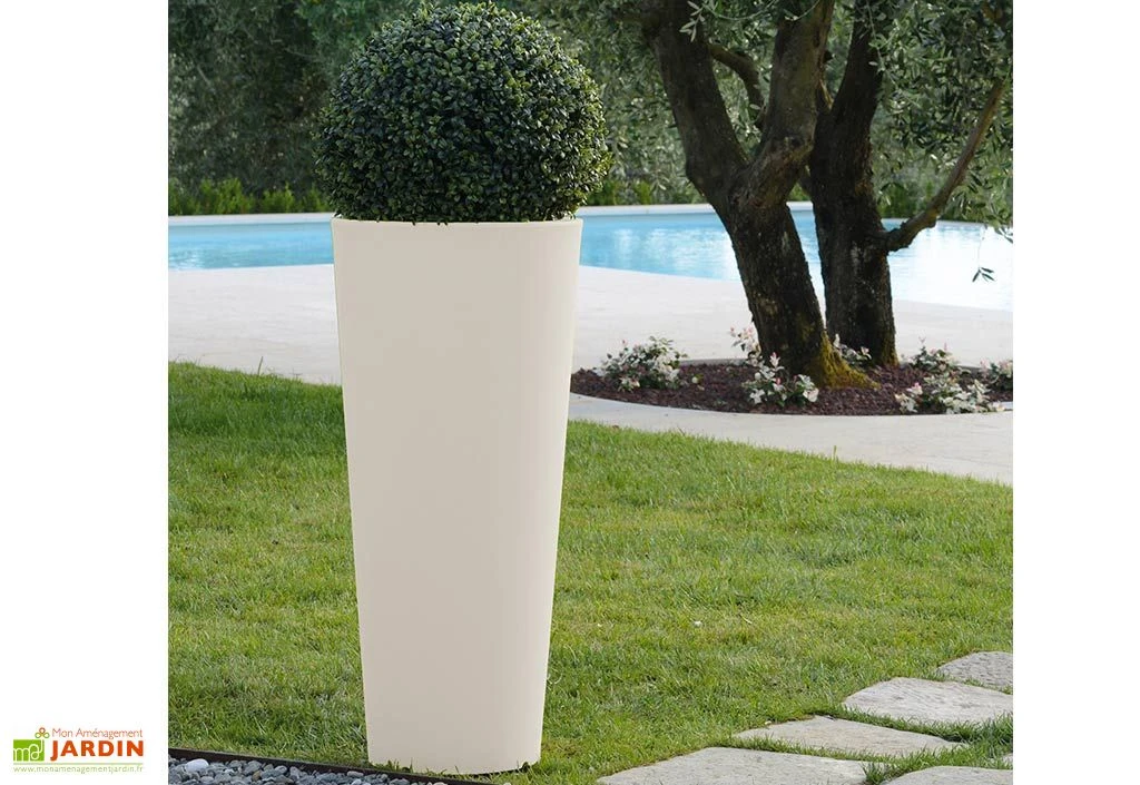 Pot De Fleurs Polyéthylène Hydra H85 Ø39 (pls. Coloris)