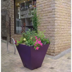 Pot De Fleurs En Plastique Square S Simple Ou Double Paroi (60 X 60 Cm)