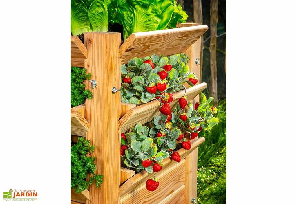 Tour De Culture Verticale En Bois De Mélèze 90 X 73 Cm – Image 3