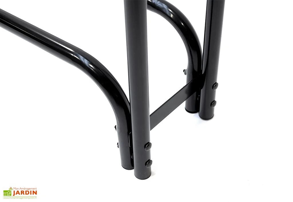 Porte-bûches En Acier Inoxydable Avec Housse En Polyester – 126 Cm – Image 5