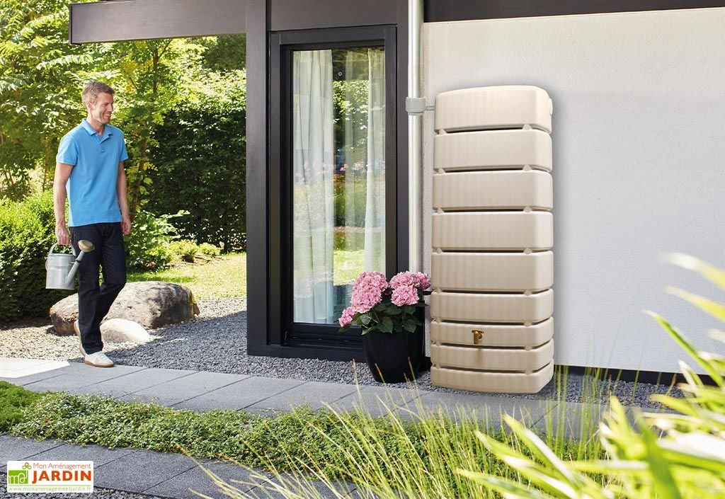 Garantia Récupérateur D’eau De Pluie 500 L Avec Robinet Et Collecteur – Slim – Image 3
