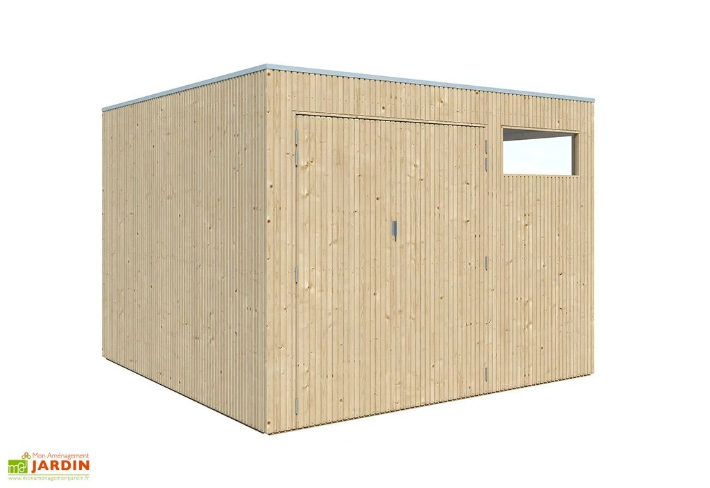 Abri De Jardin En Bois D’épicéa Brut 26 Mm – 8,8 M² – Image 2