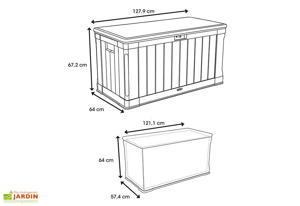 Lifetime Coffre De Rangement Extérieur En Résine 439 L – Image 5