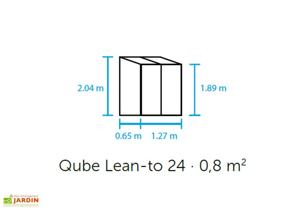 Halls Serre De Jardin Adossée En Verre Trempé Qube Lean-to 24 – 0,8 M² – Image 6