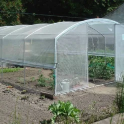 Serre Tunnel Tonneau En Polyéthylène 24 M² - 4 Saisons 6 X 4 M