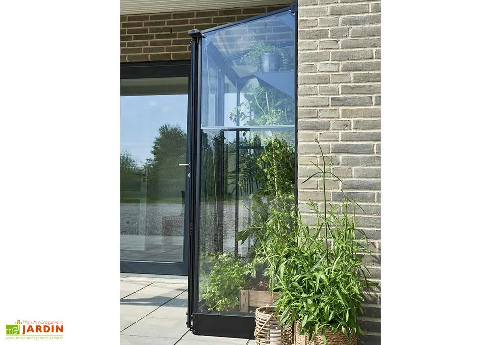 Halls Serre De Jardin Adossée En Verre Trempé Qube Lean-to 24 – 0,8 M² – Image 5