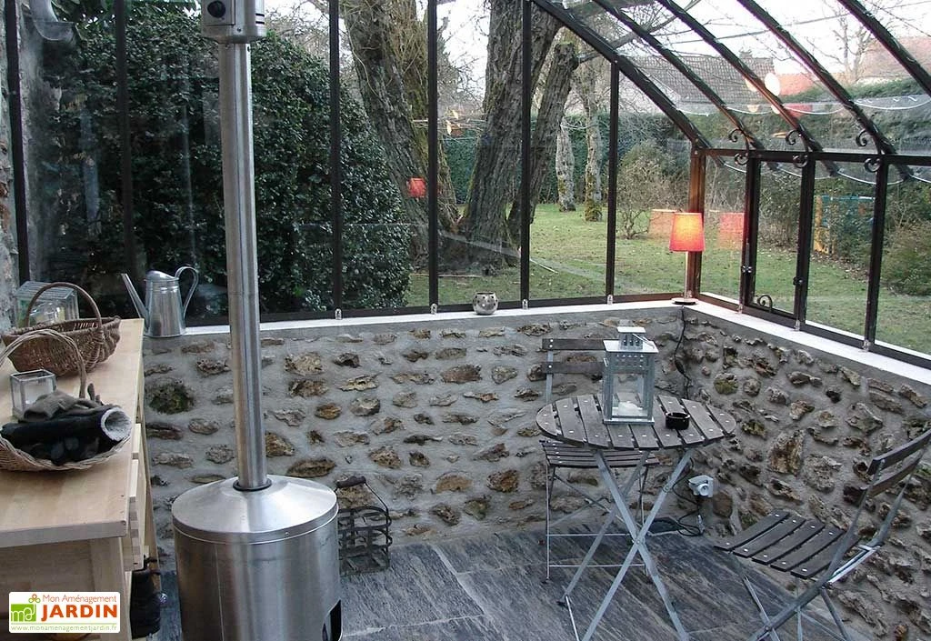 Serre Adossée Ancienne En Aluminium Et Verre Trempé 4mm Chambord 605x280 – Image 6