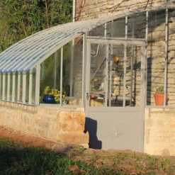 Serre Adossée Ancienne En Aluminium Et Verre Trempé 4mm Chambord 380x280