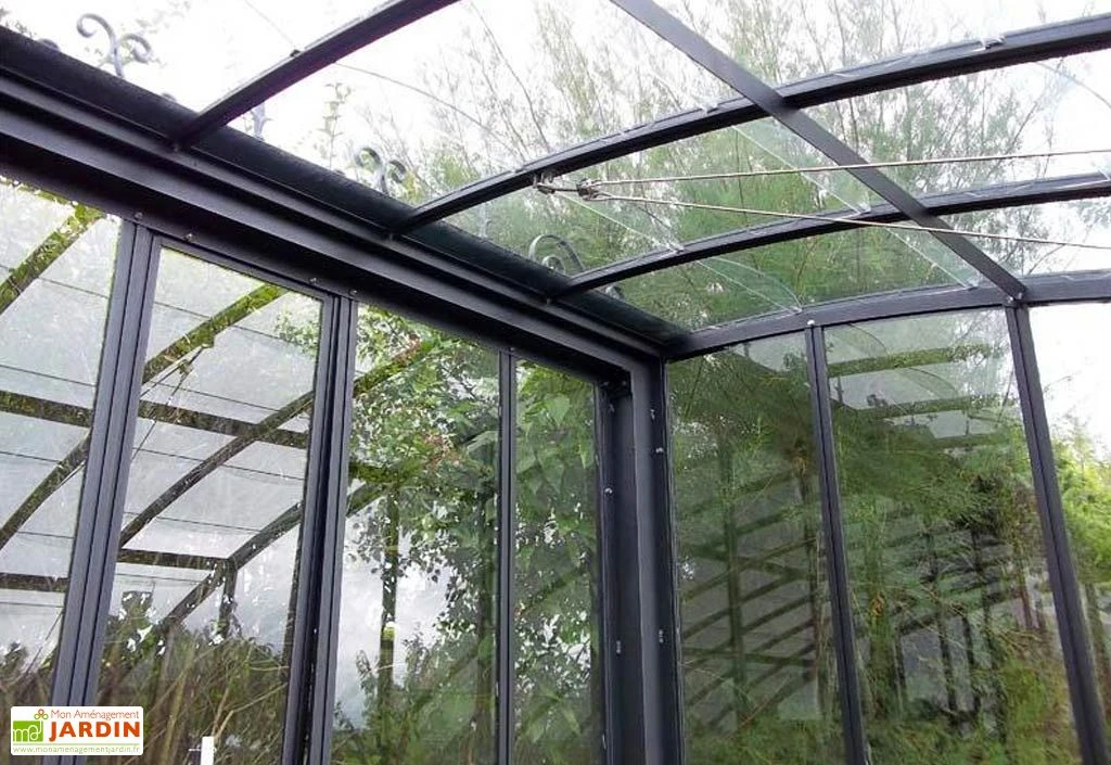 Serre Ancienne En Aluminium Et Verre Trempé 4mm Versailles 455x280m – Image 3