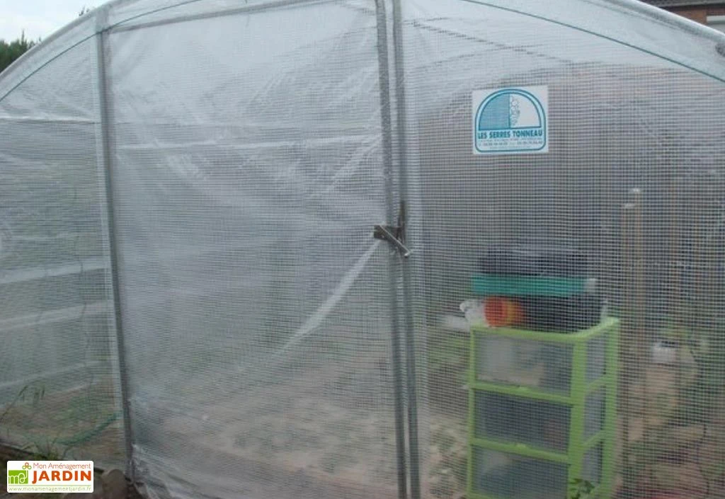 Serre Tunnel Tonneau En Polyéthylène 42 M² - 4 Saisons Plus 10,5 X 4 M – Image 4