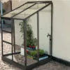 Serre De Jardin Adossée En Verre Lams 1,7 M² - Melissa Anthracite
