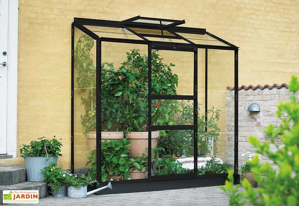 Halls Serre De Jardin Adossée En Verre Horticole Atlan 3 – 1,3 M²