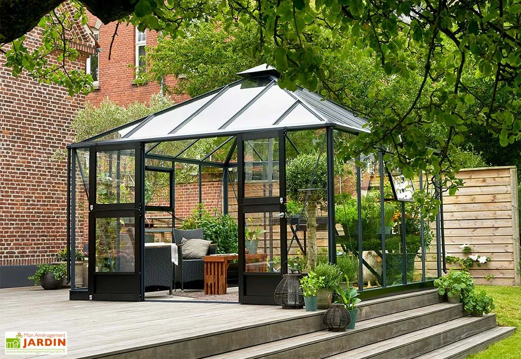 Jardin D’Hiver En Verre Trempé Alu Anthracite 13,5 M² – Juliana Oase – Image 4
