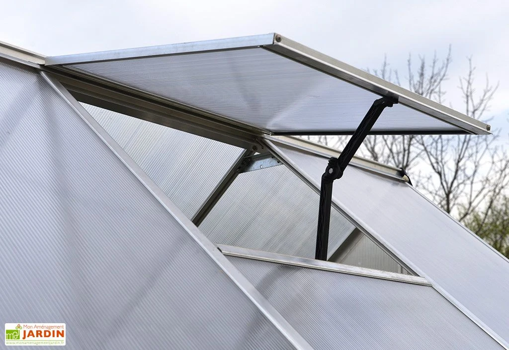 Serre De Jardin En Aluminium Et Polycarbonate Essence 9 M² – Image 5