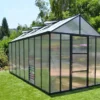 Serre De Jardin En Aluminium Et Polycarbonate Glory 11,8 M² - Grise