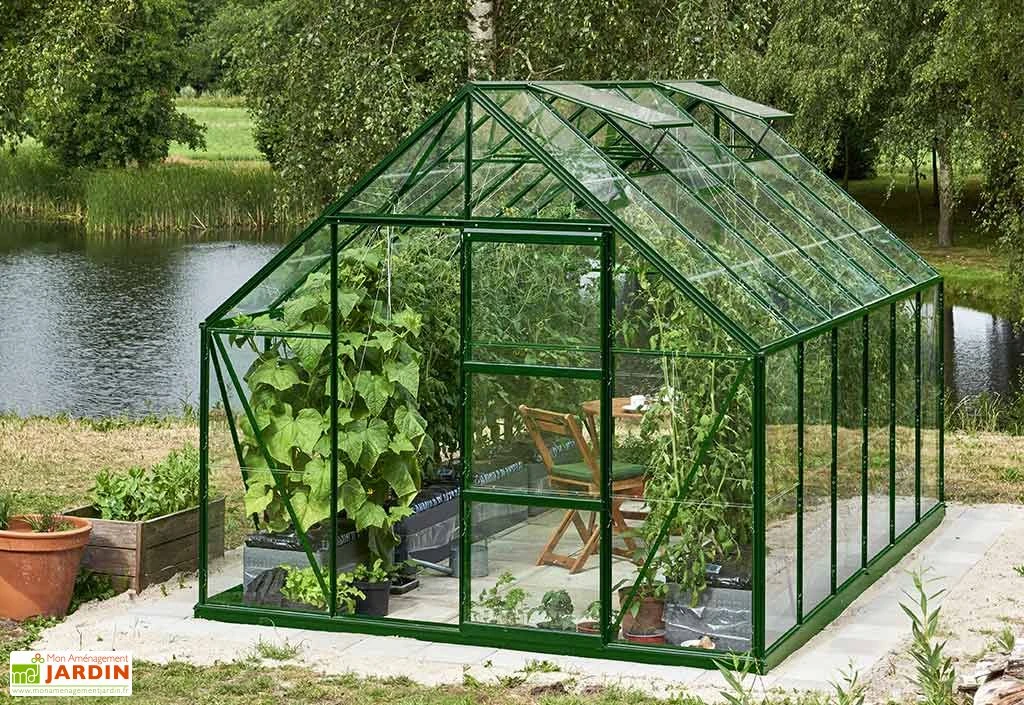Halls Serre De Jardin En Aluminium Et Verre Horticole Universal 128 – 9,9 M² – Image 4