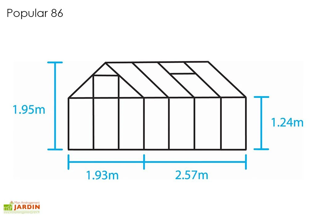 Halls Serre De Jardin En Aluminium Et Verre Horticole Popular 86 (5 M²) – Image 5