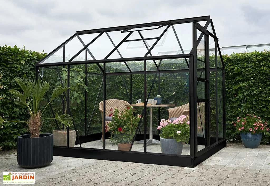 Halls Serre De Jardin En Aluminium Et Verre Trempé Popular 86 - 5 M² – Image 2