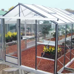 Serre De Jardin En Aluminium Et Verre Trempé Essentia 14 M²