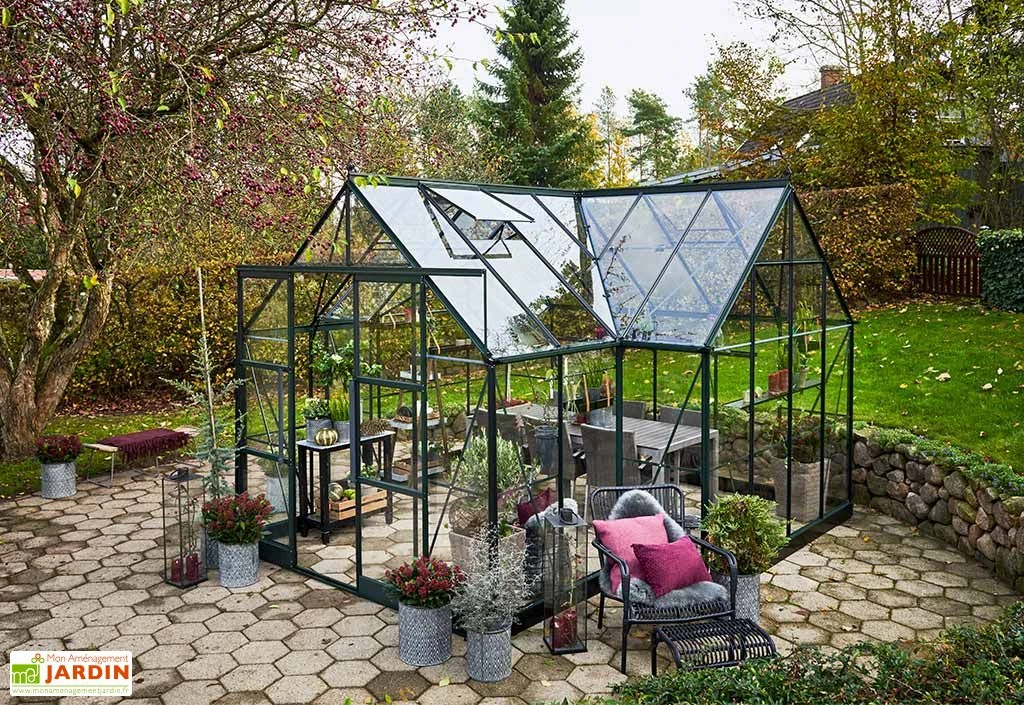 Halls Serre De Jardin En Aluminium Et Verre Trempé Garden Room 12,9 M² – Image 2