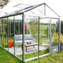 Serre De Jardin En Aluminium Et Verre Trempé Luxia 7,3 M²