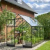 Halls Serre De Jardin En Aluminium Et Verre Trempé Qube 610 Noir 6,4 M²
