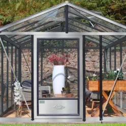 Serre De Jardin En Aluminium Et Verre Trempé Supra 12 M²