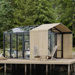 Serre De Jardin En Bois Et Verre Trempé Avec Panneaux Occultants – Mimosas