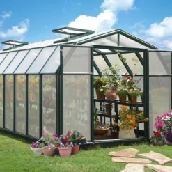 Serre De Jardin Polycarbonate Et PVC 5 X 2,5 M – Hobby Gardener 8x16